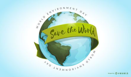 Save the world illustration Save the world illustration