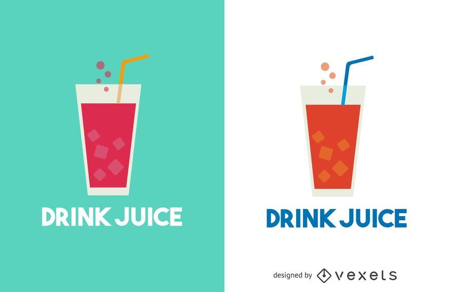 Saft-Logo-Vorlage zu trinken Saft-Logo-Vorlage zu trinken