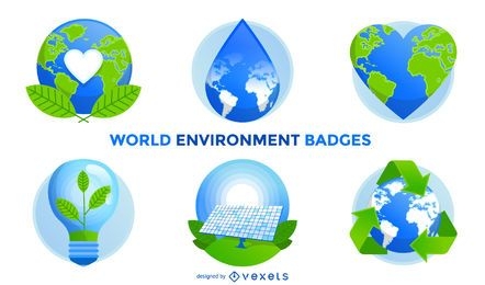 World environment badges