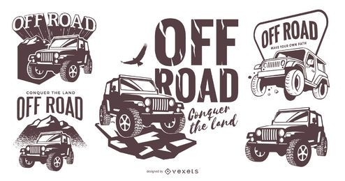 Off road logo template set