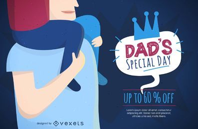 Papá día especial banner Papá día especial banner