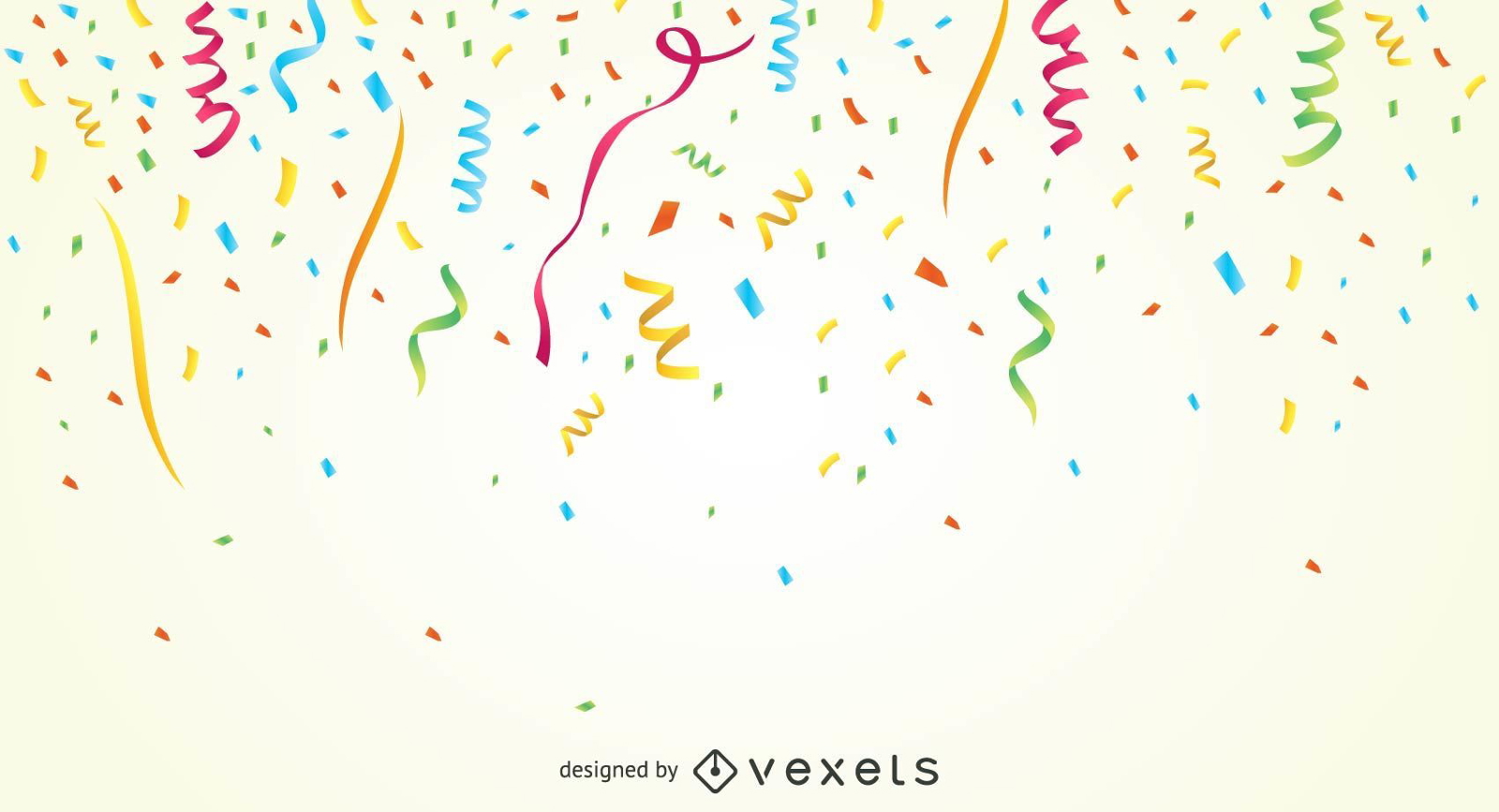 Colorful Party Confetti Background Vector Download