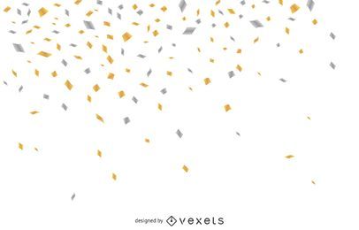 Konfetti fallender Hintergrund
