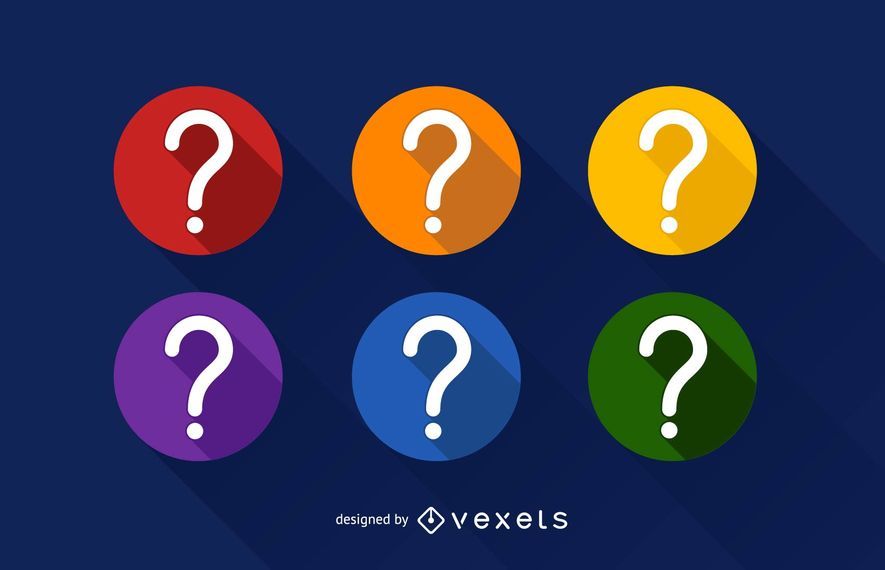 Question mark icon set Question mark icon set