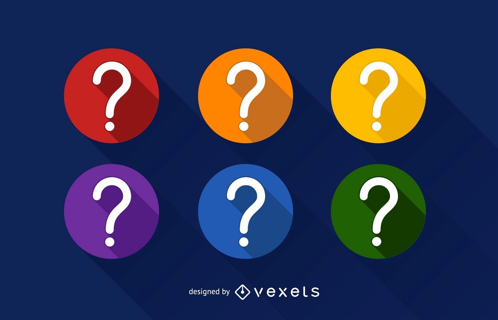 Download Question Mark Icon Set - Vector Download