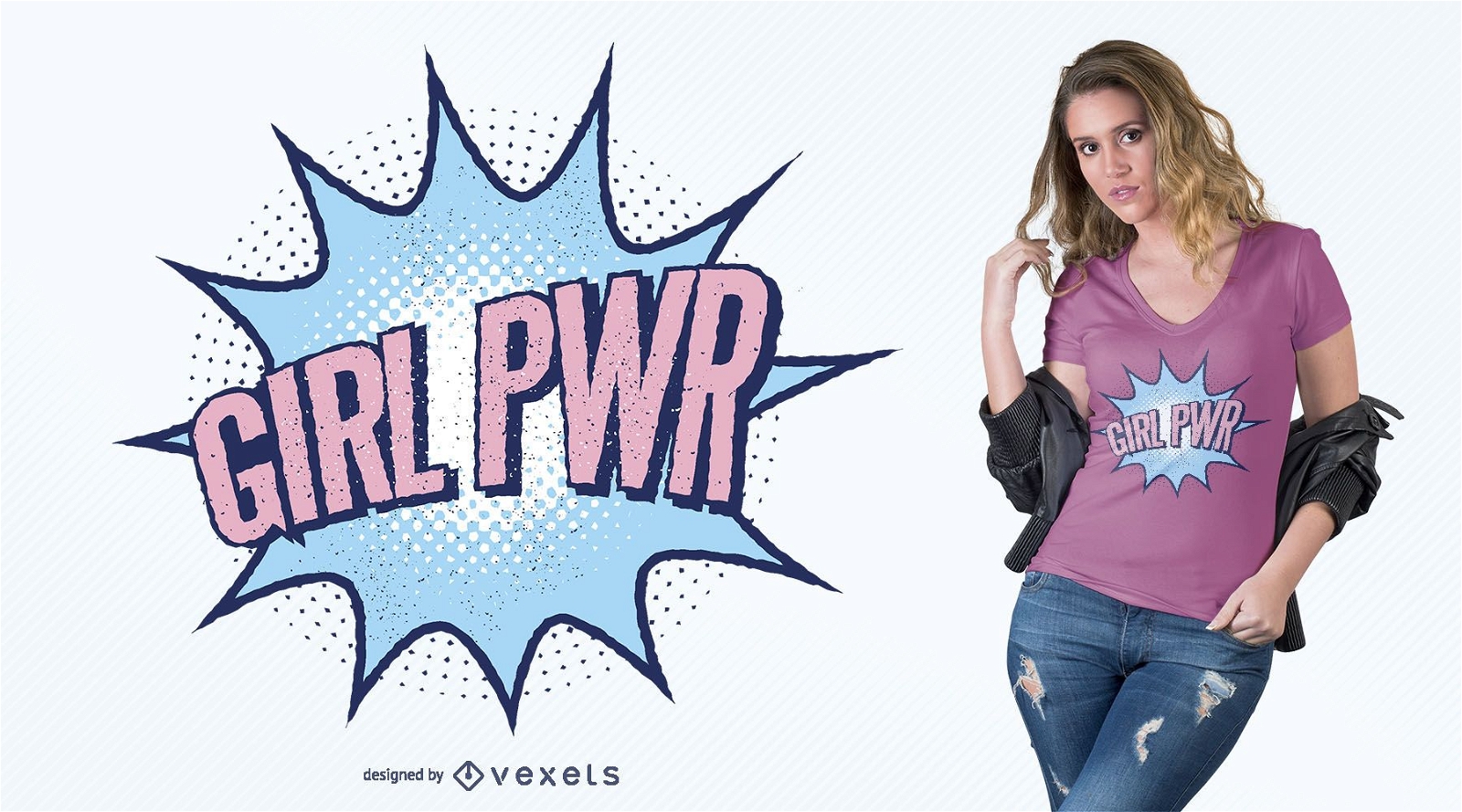 Girl power t-shirt design
