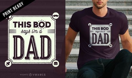 Soy un diseño de camiseta de papá