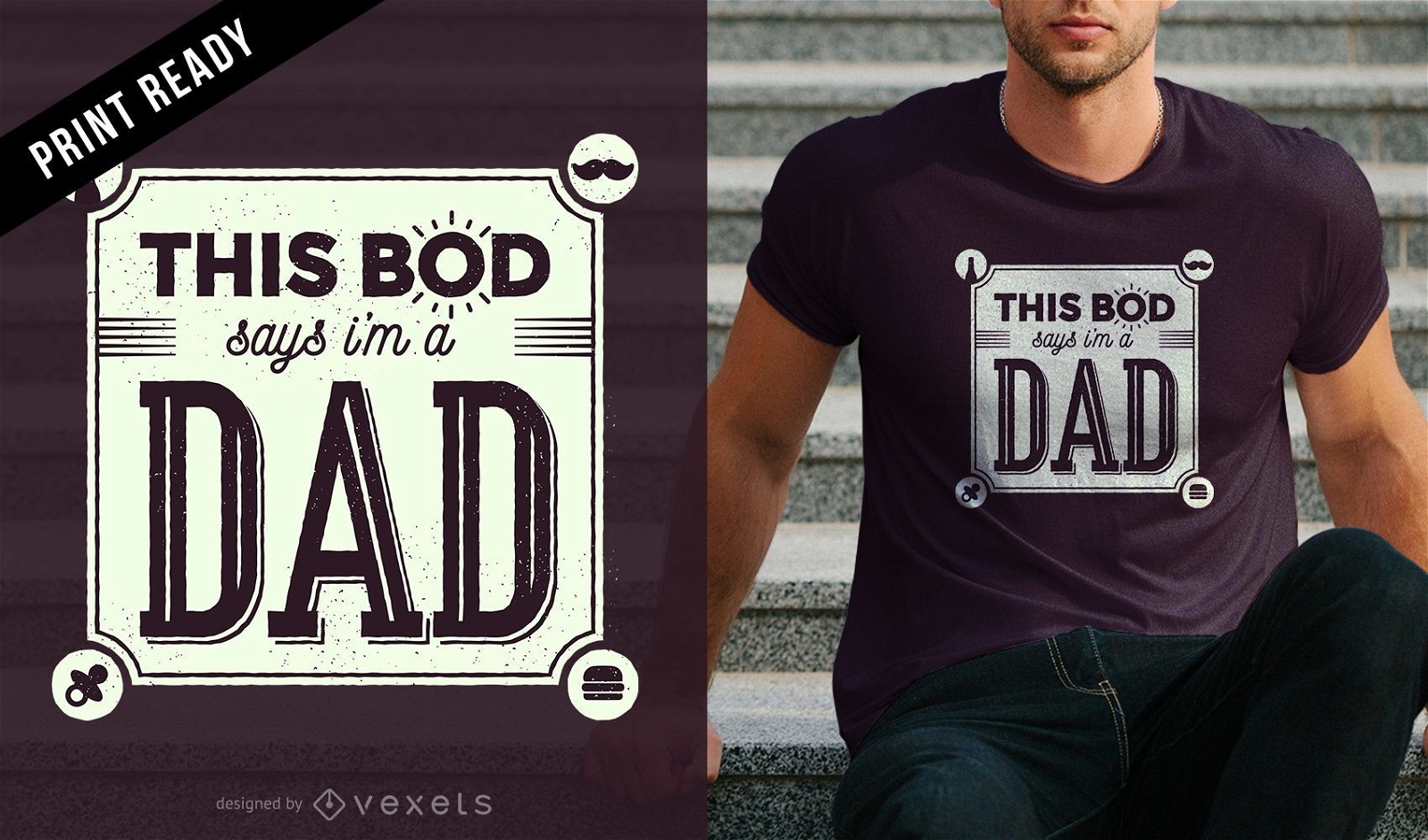 Ich bin ein Papa T-Shirt Design