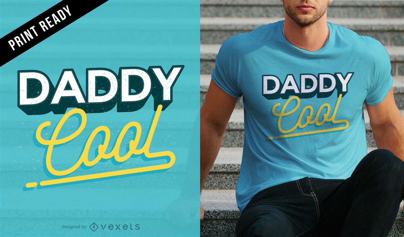 Design legal de t-shirt para o papai