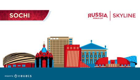 Flache Sochi Russland Skyline Flache Sochi Russland Skyline
