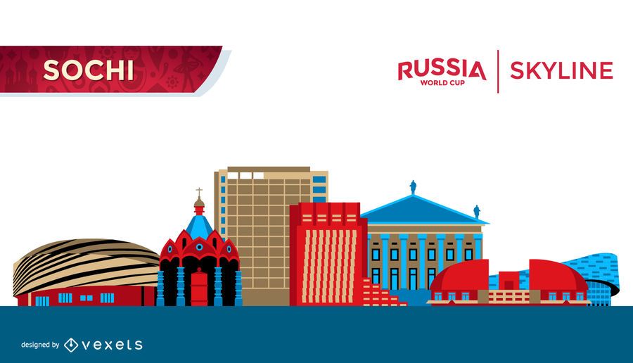 Plana Sochi Rússia horizonte Plana Sochi Rússia horizonte