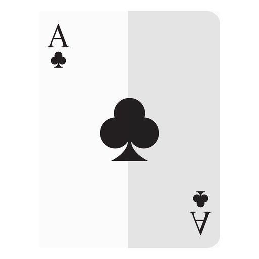 Ace of Clubs Kartensymbol PNG-Design