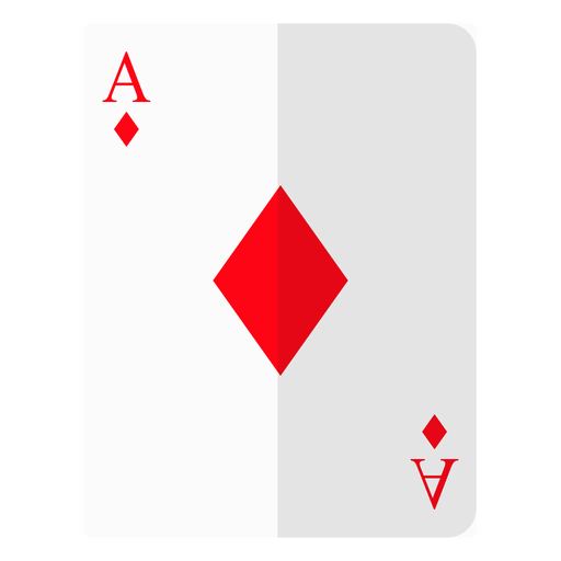 Icono de tarjeta de as de diamantes Diseño PNG