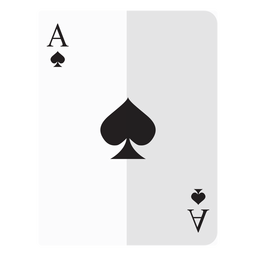 Pik-As-Kartensymbol PNG-Design