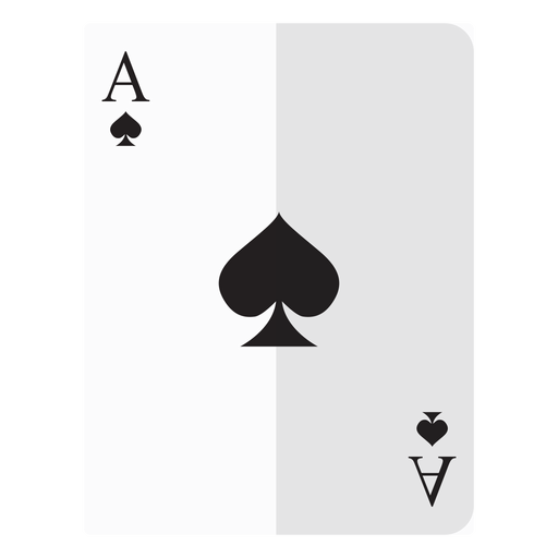 Ace of spades card icon PNG Design