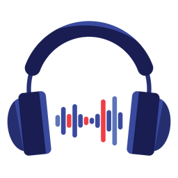 Ícone de fones de ouvido Desenho PNG