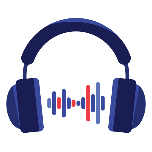 Audio headphones icon PNG Design