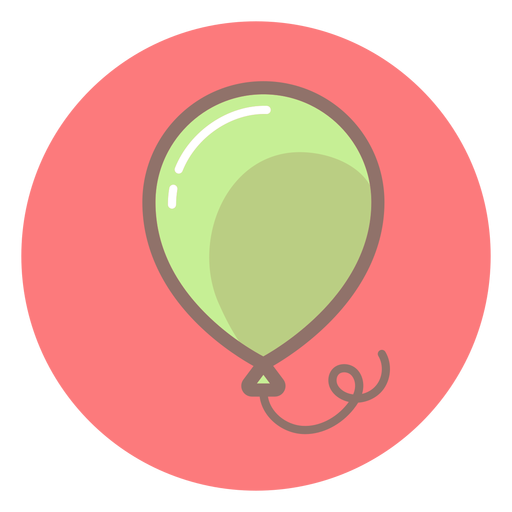 Baby balloon circle icon PNG Design