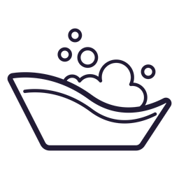 Ícone de braçada de banheira de bebê Desenho PNG