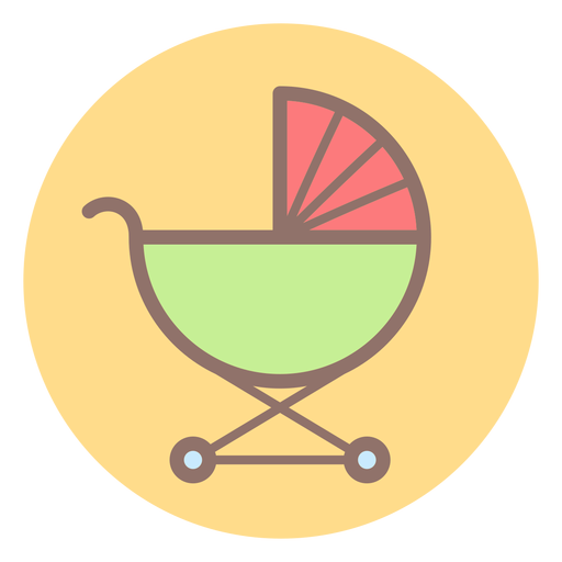 Kinderwagen Kreis Symbol PNG-Design