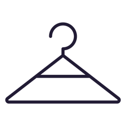 Baby clothes hanger stroke icon Baby clothes hanger stroke icon