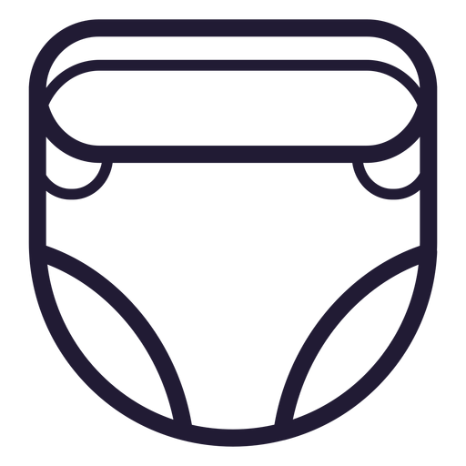 Download Baby Diaper Stroke Icon Transparent Png Svg Vector File