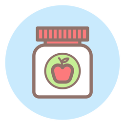 Baby food jar circle icon Transparent PNG