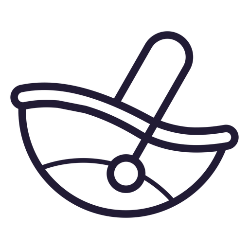 Baby hand carrier stroke icon