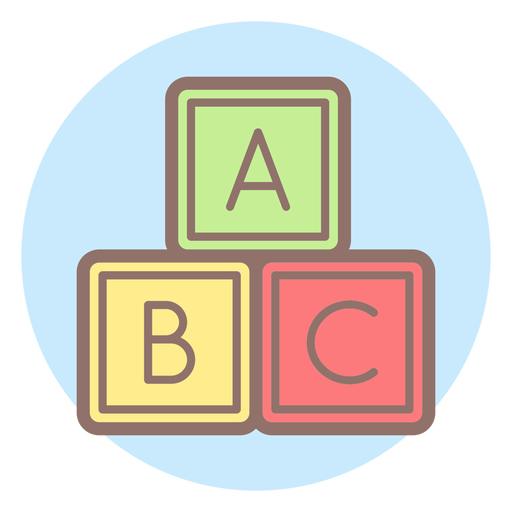 Ícone de círculo de cubos de carta de bebê - Baixar PNG/SVG ...