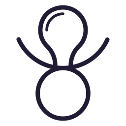 Ícone de chupeta de bebê Desenho PNG