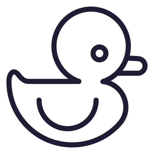 Download Baby Rubber Duck Stroke Icon Transparent Png Svg Vector File