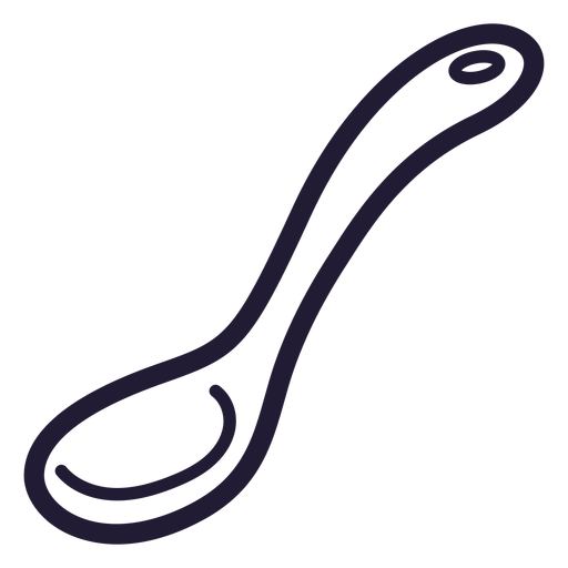 Baby spoon stroke icon PNG Design