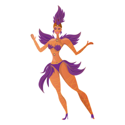 Brazilian carnival dancer PNG Design