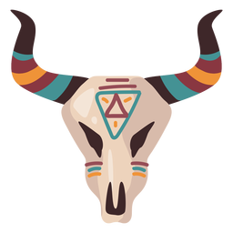 Büffelschädelillustration PNG-Design