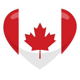 Bandeira do coração do Canadá