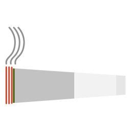 Elemento hippie de cigarro de cannabis. Diseño PNG