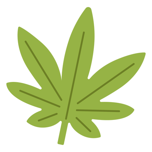 Cannabisblatt-Hippie-Element PNG-Design