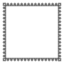 Marco ornamental decorativo Diseño PNG