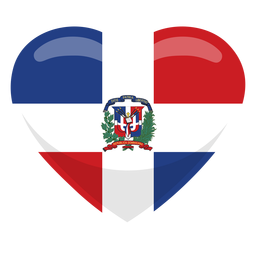 Dominican Republic Heart Flag PNG & SVG Design For T-Shirts