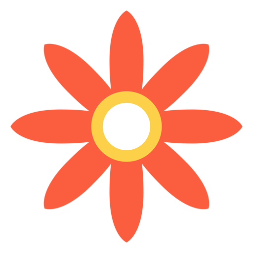 Flower hippie element PNG Design