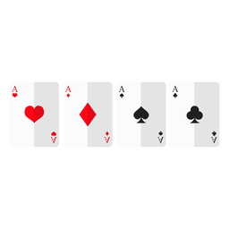 Four aces cards icon