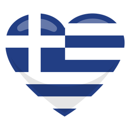 Bandeira do coração da grécia
