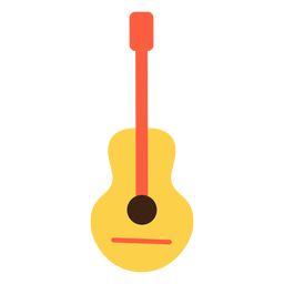 Elemento de guitarra hippie Desenho PNG