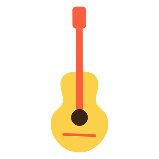 Elemento de guitarra hippie Desenho PNG