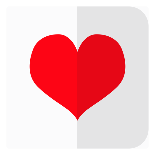 Hearts card icon PNG Design
