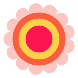 Hippie Flower Icon PNG & SVG Design For T-Shirts