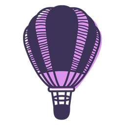 Hot air balloon cartoon PNG Design