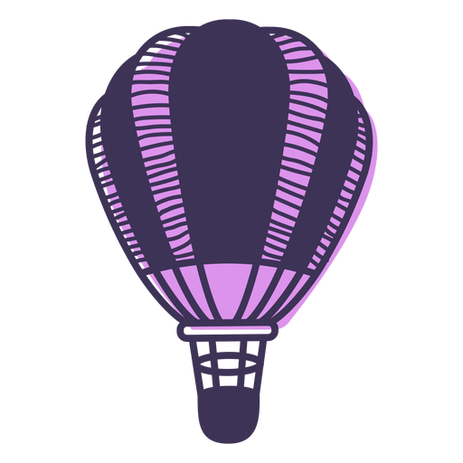 Heißluftballon-Cartoon PNG-Design