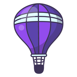 Hot air balloon clipart PNG Design