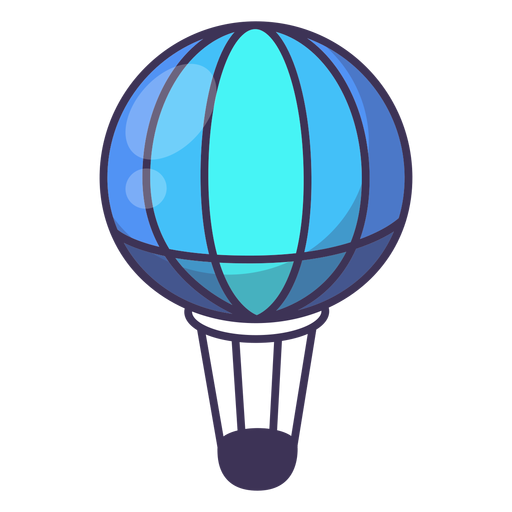 Icono de globo de aire caliente Diseño PNG